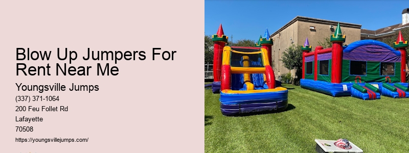 Jumping Inflatables For Rent