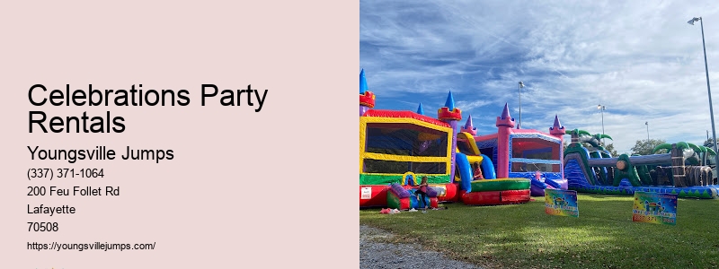 Bounce House Tables And Chairs For Rent