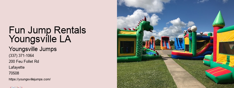 Youngsville Jumps Party Rentals Near Me